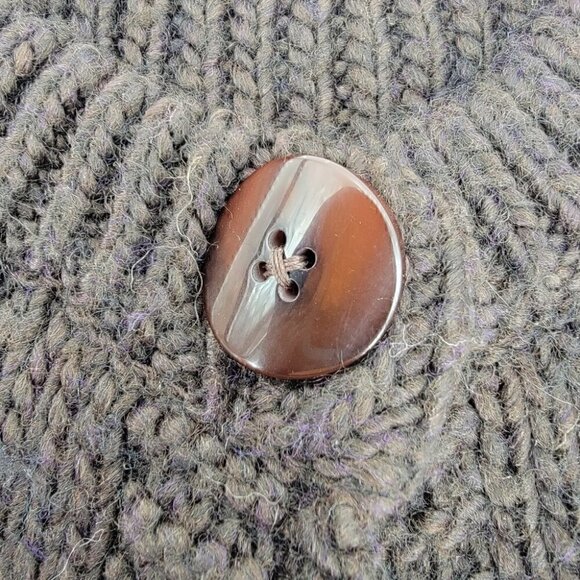 Silvia Novelli Women's S Wool Blend Flared Wide Sleeve Italy Cardigan Sweater - Picture 9 of 15